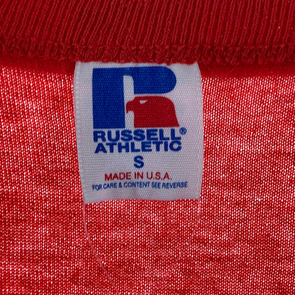 【中古品】【メンズ】 RUSSEL ATHLETIC 半袖Tシャツ 袖シングルステッチ USA製 YMCA 145-260927-gm-07-fuzh サイズ：S カラー：レッド 万代Net店