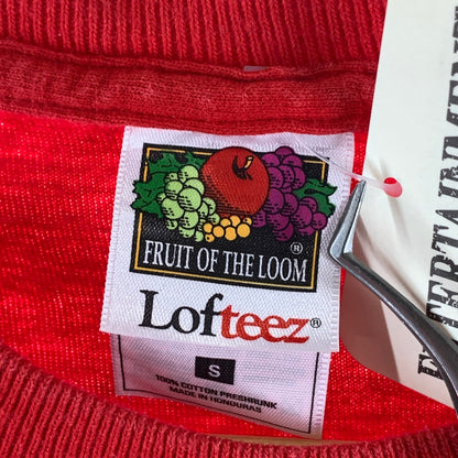 【中古品】【メンズ】 FRUIT OF THE LOOM 半袖Tシャツ 古着 145-260927-gm-06-fuzh サイズ：S カラー：レッド 万代Net店