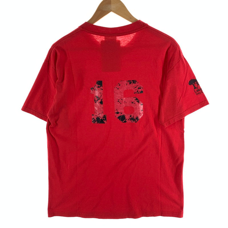 【中古品】【メンズ】 HANES 半袖Tシャツ 古着 145-260927-gm-05-fuzh サイズ：M カラー：レッド 万代Net店