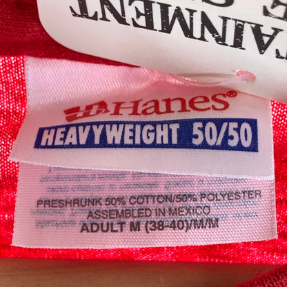 【中古品】【メンズ】 HANES 半袖Tシャツ 古着 145-260927-gm-05-fuzh サイズ：M カラー：レッド 万代Net店
