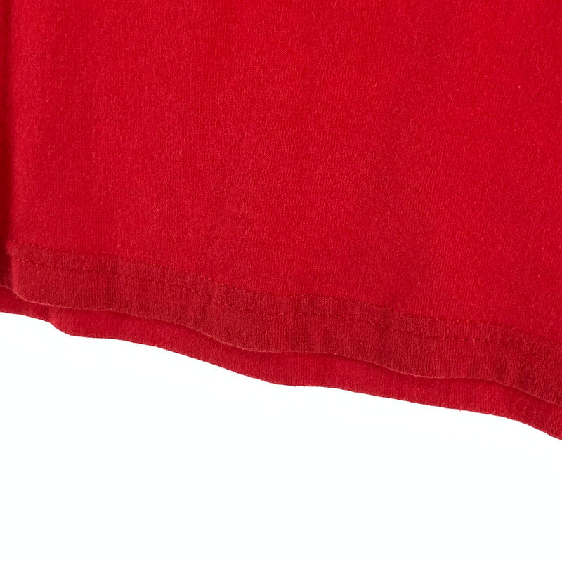 【中古品】【メンズ】 HANES 半袖Tシャツ 古着 145-260927-gm-10-fuzh サイズ：L カラー：レッド 万代Net店