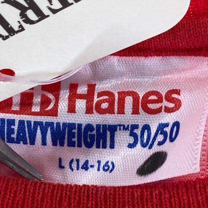 【中古品】【メンズ】 HANES 半袖Tシャツ 古着 145-260927-gm-10-fuzh サイズ：L カラー：レッド 万代Net店