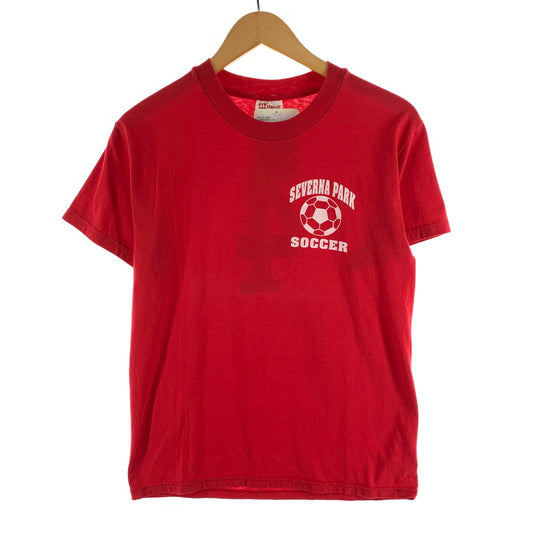 【中古品】【メンズ】 HANES 半袖Tシャツ 古着 145-260927-gm-04-fuzh サイズ：S カラー：レッド 万代Net店