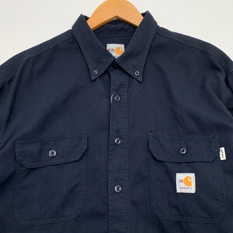 【中古品】【メンズ】 CARHARTT WORK SHIRT カーハート ワークシャツ 長袖シャツ ブランド 古着 145-260628-gm-14-fuz サイズ：不明 カラー：ネイビー 万代Net店