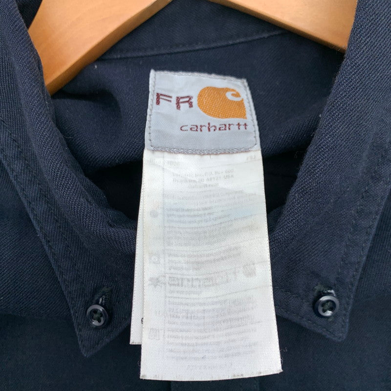 【中古品】【メンズ】 CARHARTT WORK SHIRT カーハート ワークシャツ 長袖シャツ ブランド 古着 145-260628-gm-14-fuz サイズ：不明 カラー：ネイビー 万代Net店