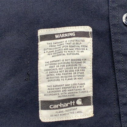【中古品】【メンズ】 CARHARTT WORK SHIRT カーハート ワークシャツ 長袖シャツ ブランド 古着 145-260628-gm-14-fuz サイズ：不明 カラー：ネイビー 万代Net店