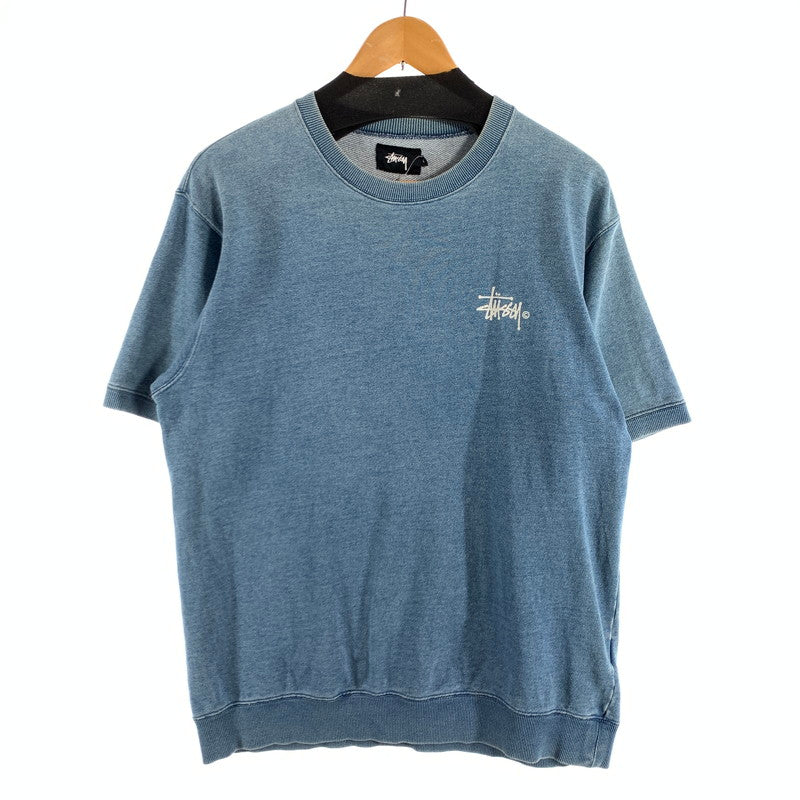 【中古品】【メンズ】 STUSSY ステューシー 半袖スウェット 半袖Tシャツ カットソー ブランド 古着 142-260628-gm-03-fuz サイズ：L カラー：ブルー 万代Net店