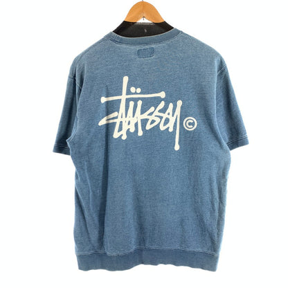 【中古品】【メンズ】 STUSSY ステューシー 半袖スウェット 半袖Tシャツ カットソー ブランド 古着 142-260628-gm-03-fuz サイズ：L カラー：ブルー 万代Net店