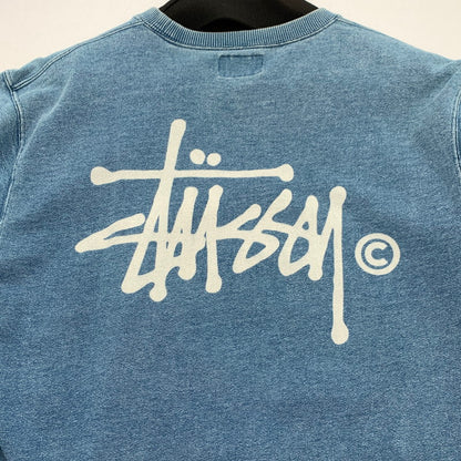 【中古品】【メンズ】 STUSSY ステューシー 半袖スウェット 半袖Tシャツ カットソー ブランド 古着 142-260628-gm-03-fuz サイズ：L カラー：ブルー 万代Net店
