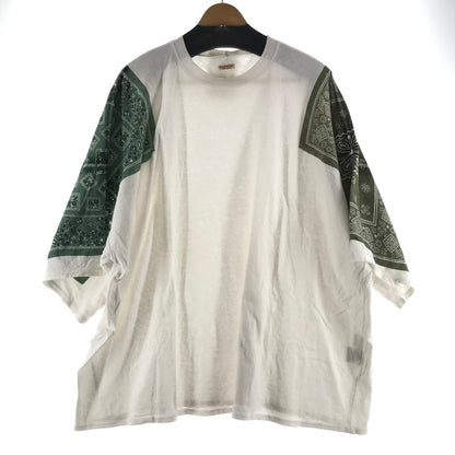 【中古品】【メンズ】 KAPITAL キャピタル バンダナHUGE Tシャツ WHITE SIZE:3 汚れあり 145-260617-io-06-fuzh 万代Net店