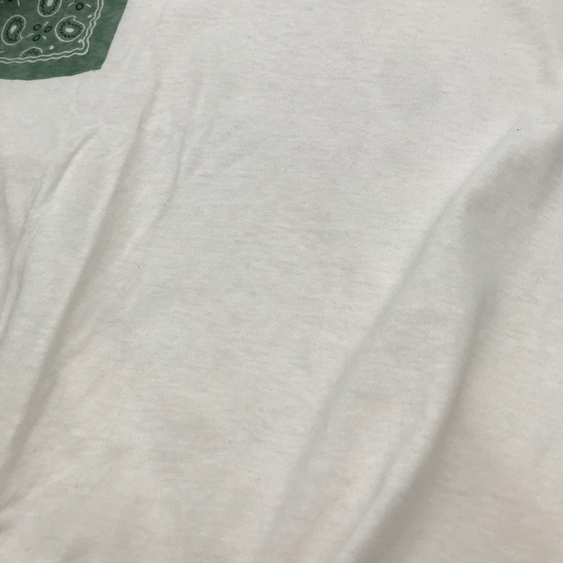 【中古品】【メンズ】 KAPITAL キャピタル バンダナHUGE Tシャツ WHITE SIZE:3 汚れあり 145-260617-io-06-fuzh 万代Net店