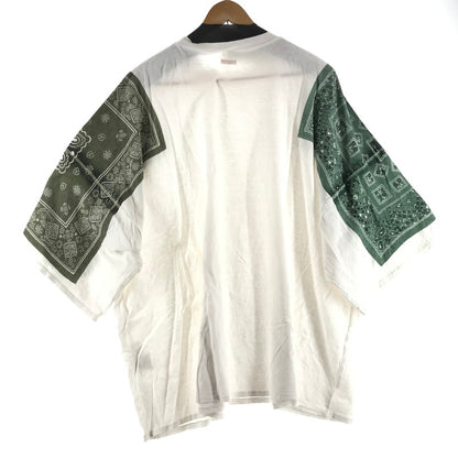 【中古品】【メンズ】 KAPITAL キャピタル バンダナHUGE Tシャツ WHITE SIZE:3 汚れあり 145-260617-io-06-fuzh 万代Net店