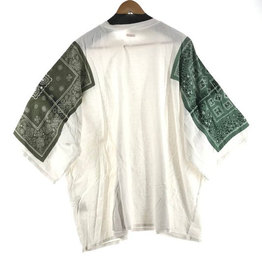 【中古品】【メンズ】 KAPITAL キャピタル バンダナHUGE Tシャツ WHITE SIZE:3 汚れあり 145-260617-io-06-fuzh 万代Net店