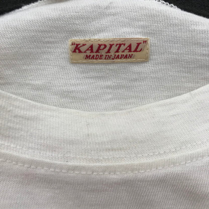 【中古品】【メンズ】 KAPITAL キャピタル バンダナHUGE Tシャツ WHITE SIZE:3 汚れあり 145-260617-io-06-fuzh 万代Net店