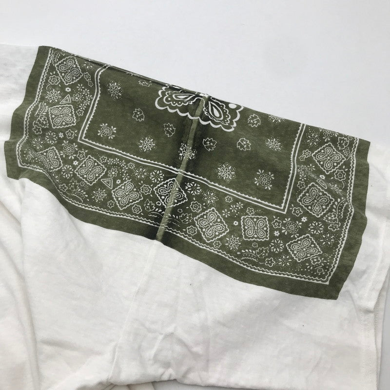 【中古品】【メンズ】 KAPITAL キャピタル バンダナHUGE Tシャツ WHITE SIZE:3 汚れあり 145-260617-io-06-fuzh 万代Net店