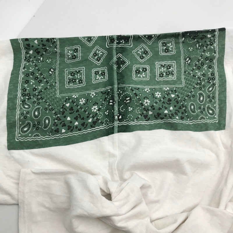 【中古品】【メンズ】 KAPITAL キャピタル バンダナHUGE Tシャツ WHITE SIZE:3 汚れあり 145-260617-io-06-fuzh 万代Net店