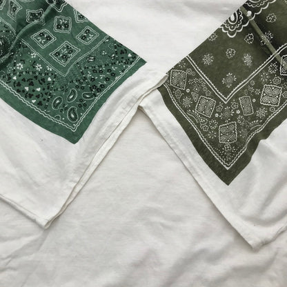 【中古品】【メンズ】 KAPITAL キャピタル バンダナHUGE Tシャツ WHITE SIZE:3 汚れあり 145-260617-io-06-fuzh 万代Net店