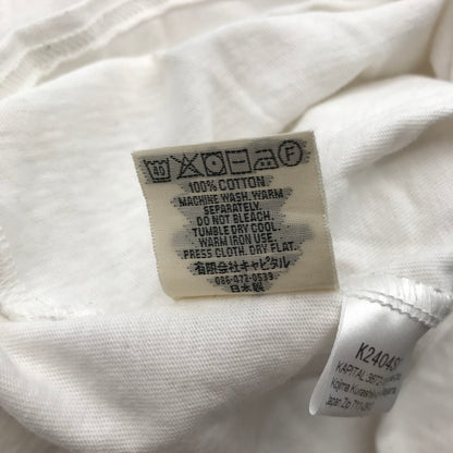 【中古品】【メンズ】 KAPITAL キャピタル バンダナHUGE Tシャツ WHITE SIZE:3 汚れあり 145-260617-io-06-fuzh 万代Net店