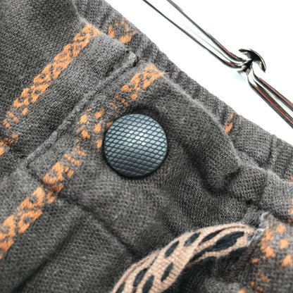 【中古品】【メンズ】 KAPITAL キャピタル 綿麻シャムストライプイージーパンツ ズボン BROWN SIZE:L ほつれ・シミあり・ボタン塗装剥がれあり 156-260617-io-09-fuzh 万代Net店