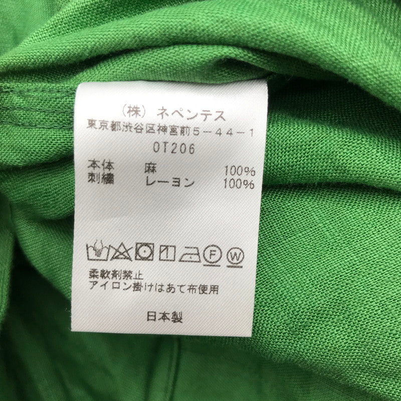 【中古品】【メンズ】 NEEDLES ニードルス OT206 WORK SHIRT ワークシャツ 長袖シャツ グリーン SIZE:L 140-260617-io-01-fuzh 万代Net店