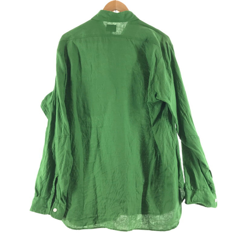 【中古品】【メンズ】 NEEDLES ニードルス OT206 WORK SHIRT ワークシャツ 長袖シャツ グリーン SIZE:L 140-260617-io-01-fuzh 万代Net店