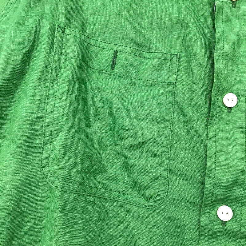 【中古品】【メンズ】 NEEDLES ニードルス OT206 WORK SHIRT ワークシャツ 長袖シャツ グリーン SIZE:L 140-260617-io-01-fuzh 万代Net店