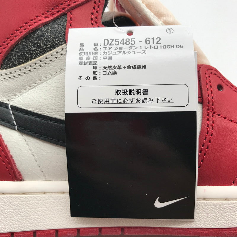 【中古美品】【メンズ】 NIKE ナイキ DZ5485-612 AIR JORDAN 1 HIGH OG "LOST & FOUND CHICAGO" RED.WHITE 27.0cm 黒タグ・シューレース・包み紙・箱有 スニーカー 靴 スレあり 160-260617-io-11-fuzh 万代Net店