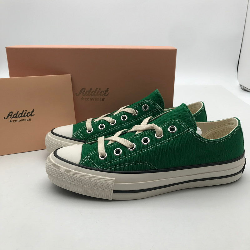 【中古美品】【メンズ】 CONVERSE ADDICT コンバース アディクト 1SD399 CHUCK TAYLOR CANVAS OX GREEN 26.0cm 箱有 スニーカー 靴 箱傷みあり 162-260617-io-10-fuzh 万代Net店