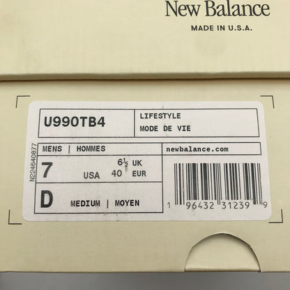 【中古美品】【メンズ】 NEW BALANCE ニューバランス 990V4 PURPLE SUEDE 25.0㎝ 箱付属 スニーカー 靴 162-260617-io-16-fuzh 万代Net店