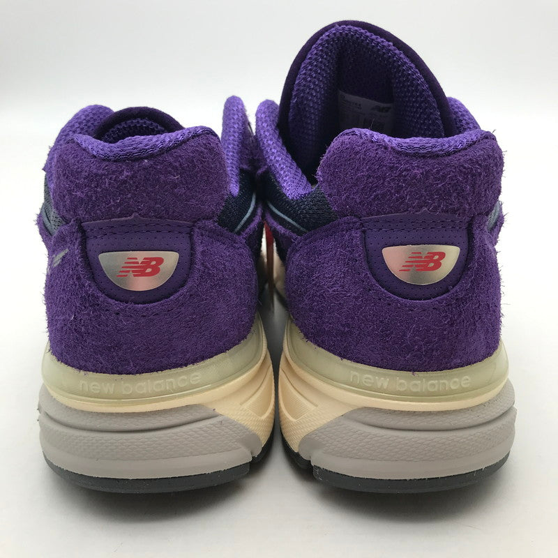 【中古美品】【メンズ】 NEW BALANCE ニューバランス 990V4 PURPLE SUEDE 25.0㎝ 箱付属 スニーカー 靴 162-260617-io-16-fuzh 万代Net店