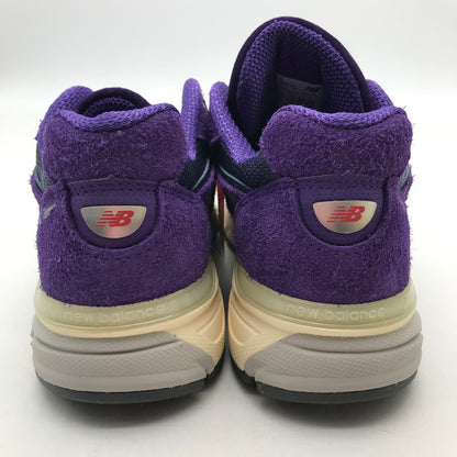 【中古美品】【メンズ】 NEW BALANCE ニューバランス 990V4 PURPLE SUEDE 25.0㎝ 箱付属 スニーカー 靴 162-260617-io-16-fuzh 万代Net店