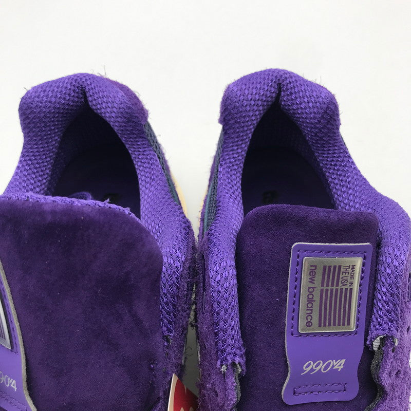 【中古美品】【メンズ】 NEW BALANCE ニューバランス 990V4 PURPLE SUEDE 25.0㎝ 箱付属 スニーカー 靴 162-260617-io-16-fuzh 万代Net店