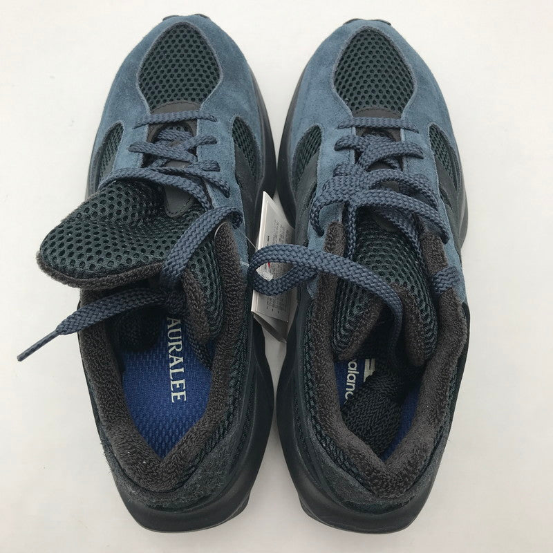 【中古美品】【レディース】 NEW BALANCE×AURALEE ニューバランス×オーラリー WARPED RUNNER NAVY 24.5㎝ 箱.タグ付属 スニーカー 靴 166-260617-io-13-fuzh 万代Net店