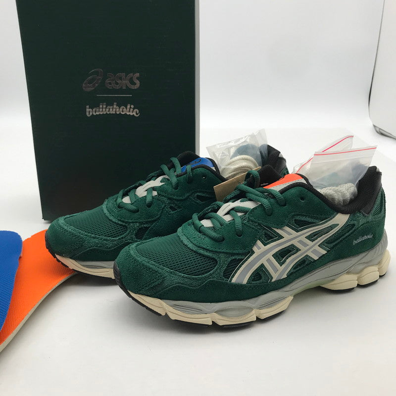 【中古美品】【メンズ】 ACICS×BALLAHOLIC アシックス×ボーラホリック GEL-NYC GREEN 25.0㎝ 箱.タグ.シューレース×5.インソール付属 スニーカー 靴 162-260617-io-15-fuzh 万代Net店