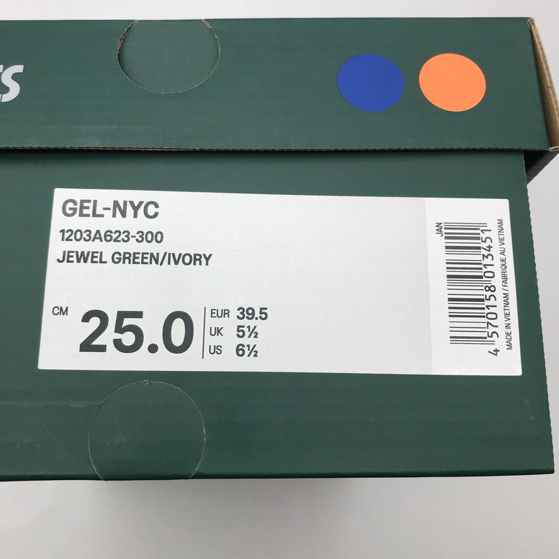 【中古美品】【メンズ】 ACICS×BALLAHOLIC アシックス×ボーラホリック GEL-NYC GREEN 25.0㎝ 箱.タグ.シューレース×5.インソール付属 スニーカー 靴 162-260617-io-15-fuzh 万代Net店