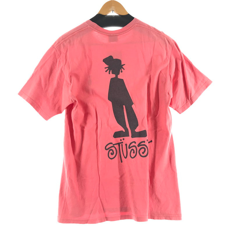 【中古品】【メンズ】 STUSSY ステューシー 半袖Tシャツ Tシャツ PINK SIZE:M シャドウマン ※使用感有 142-260617-io-02-fuzh 万代Net店