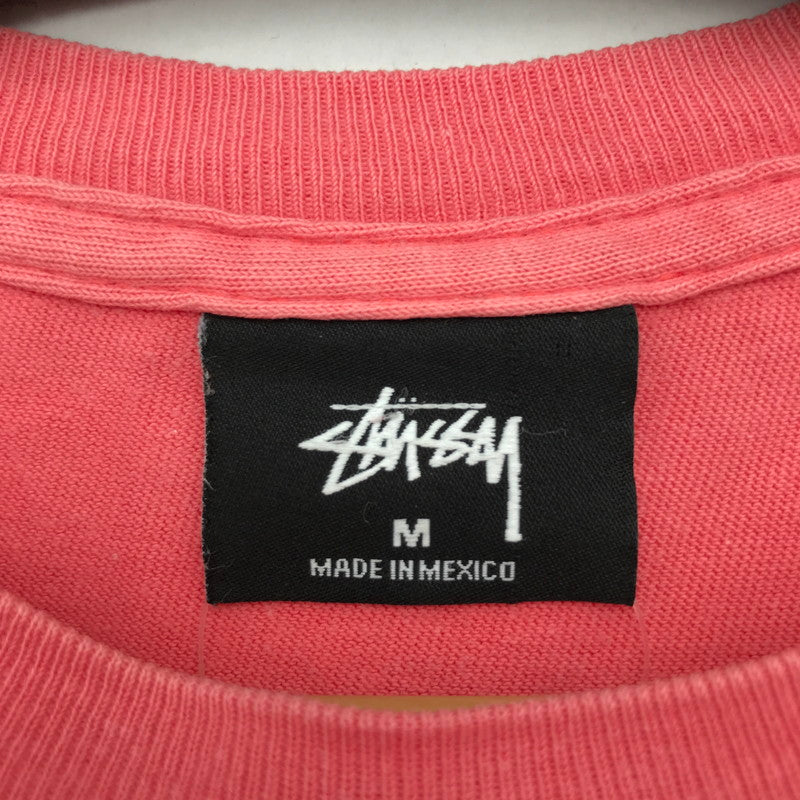 【中古品】【メンズ】 STUSSY ステューシー 半袖Tシャツ Tシャツ PINK SIZE:M シャドウマン ※使用感有 142-260617-io-02-fuzh 万代Net店
