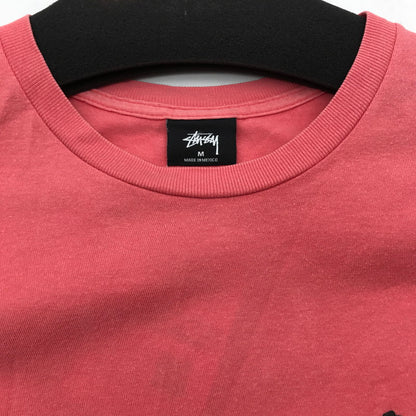 【中古品】【メンズ】 STUSSY ステューシー 半袖Tシャツ Tシャツ PINK SIZE:M シャドウマン ※使用感有 142-260617-io-02-fuzh 万代Net店