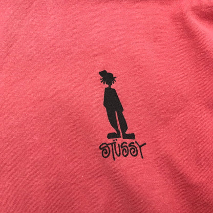 【中古品】【メンズ】 STUSSY ステューシー 半袖Tシャツ Tシャツ PINK SIZE:M シャドウマン ※使用感有 142-260617-io-02-fuzh 万代Net店