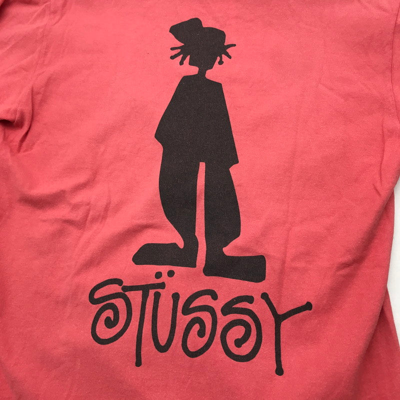 【中古品】【メンズ】 STUSSY ステューシー 半袖Tシャツ Tシャツ PINK SIZE:M シャドウマン ※使用感有 142-260617-io-02-fuzh 万代Net店