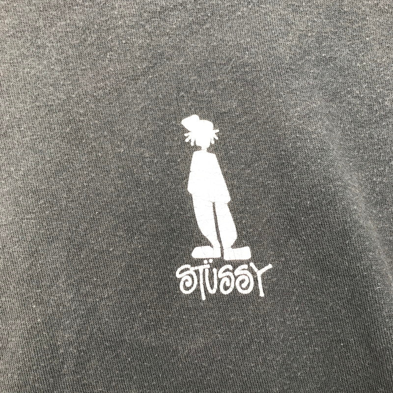 【中古品】【メンズ】 STUSSY ステューシー 半袖Tシャツ Tシャツ GRAY SIZE:M シャドウマン ※使用感有 142-260617-io-03-fuzh 万代Net店