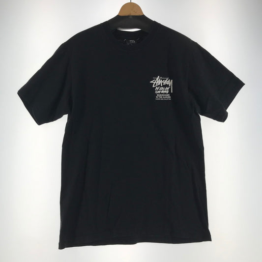 【中古品】【メンズ】 STUSSY ステューシー MUSHROOMS IN THE CLOUD S.S TEE Tシャツ BLACK SIZE:M キノコ　※使用感有 142-260617-io-05-fuzh 万代Net店