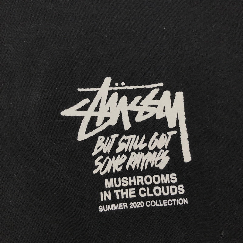 【中古品】【メンズ】 STUSSY ステューシー MUSHROOMS IN THE CLOUD S.S TEE Tシャツ BLACK SIZE:M キノコ　※使用感有 142-260617-io-05-fuzh 万代Net店