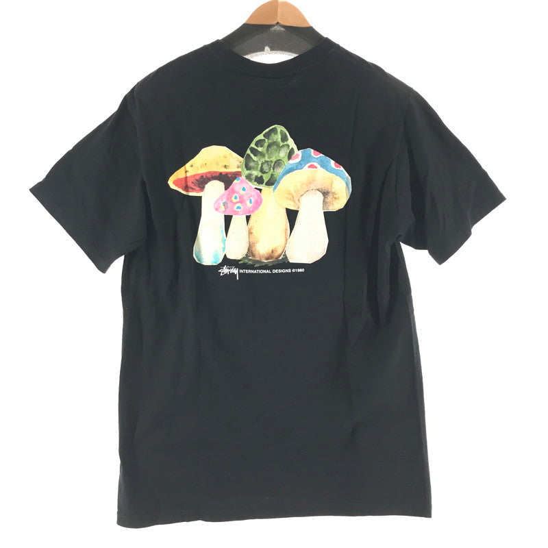 【中古品】【メンズ】 STUSSY ステューシー SHROOMS S.S TEE Tシャツ BLACK SIZE:M キノコ　※使用感有 142-260617-io-04-fuzh 万代Net店
