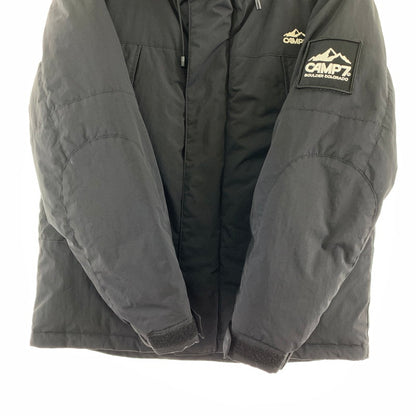 【中古品】【メンズ】 CAMP7 キャンプセブン CP4402631002 切替フードダウンジャケット BLACK SIZE:M ※汚れ(首回り)・使用感有 144-260803-io-03-fuzh カラー：ブラック 万代Net店