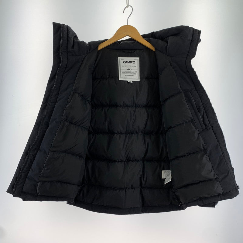 【中古品】【メンズ】 CAMP7 キャンプセブン CP4402631002 切替フードダウンジャケット BLACK SIZE:M ※汚れ(首回り)・使用感有 144-260803-io-03-fuzh カラー：ブラック 万代Net店