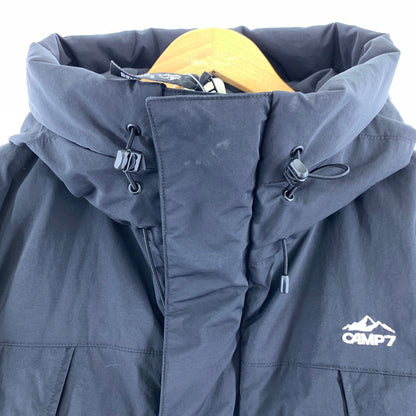 【中古品】【メンズ】 CAMP7 キャンプセブン CP4402631002 切替フードダウンジャケット BLACK SIZE:M ※汚れ(首回り)・使用感有 144-260803-io-03-fuzh カラー：ブラック 万代Net店