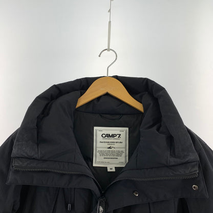 【中古品】【メンズ】 CAMP7 キャンプセブン CP4402631002 切替フードダウンジャケット BLACK SIZE:M ※汚れ(首回り)・使用感有 144-260803-io-03-fuzh カラー：ブラック 万代Net店