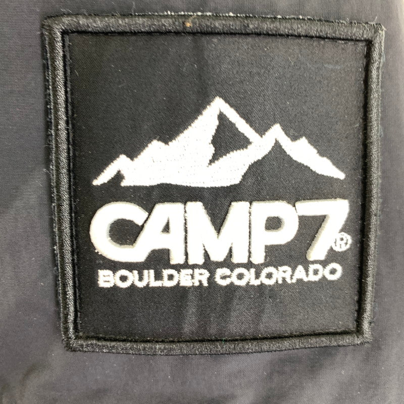 【中古品】【メンズ】 CAMP7 キャンプセブン CP4402631002 切替フードダウンジャケット BLACK SIZE:M ※汚れ(首回り)・使用感有 144-260803-io-03-fuzh カラー：ブラック 万代Net店
