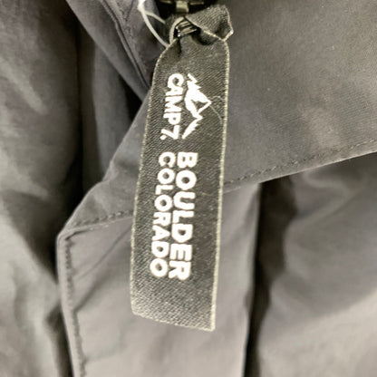 【中古品】【メンズ】 CAMP7 キャンプセブン CP4402631002 切替フードダウンジャケット BLACK SIZE:M ※汚れ(首回り)・使用感有 144-260803-io-03-fuzh カラー：ブラック 万代Net店